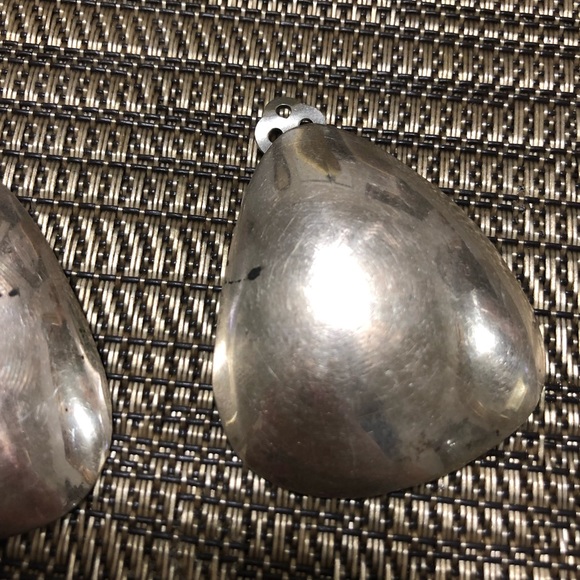 Sterling Silver Teardrop vintage earrings - Picture 5 of 8